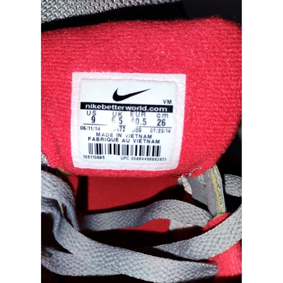 NIKE Air Max Muse 654729 Silver Red White Womens Athletic Shoes Size 9 - Picture 9 of 12